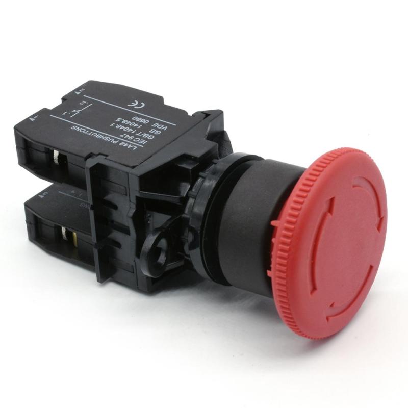 iehc LA42 series emergency stop rotary return mometary mushroom push button switch