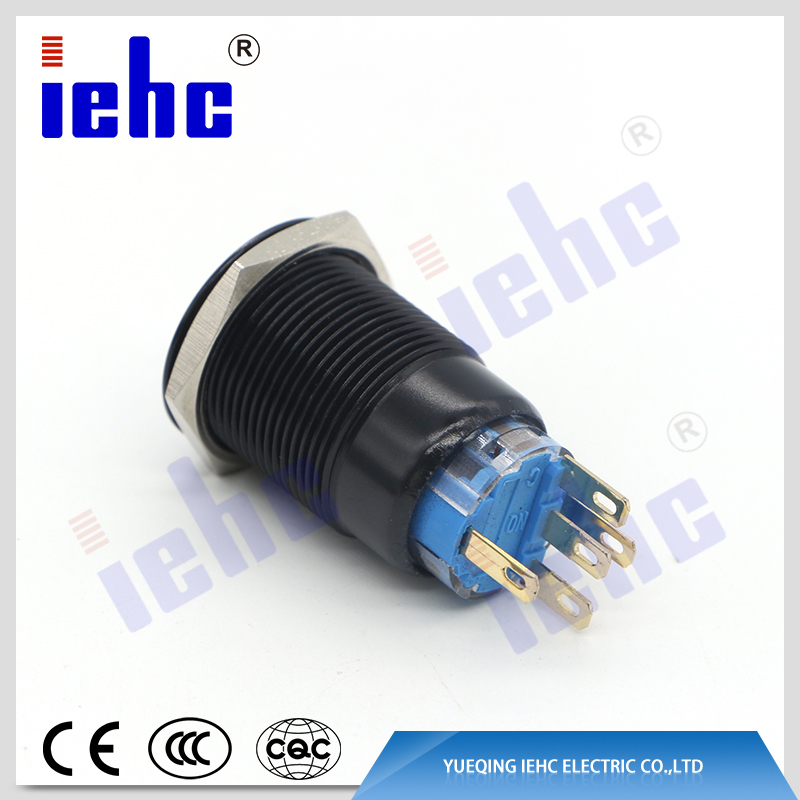 YHJ series new design factory supply 16 mm momentary stainless steel push button switch