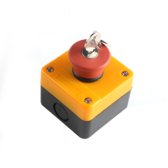 iehc XAL series waterproof mushroom head emergency stop push button switch control station box with key