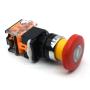 iehc LA38 series high quality emergency stop self-locking mushroom push button switch