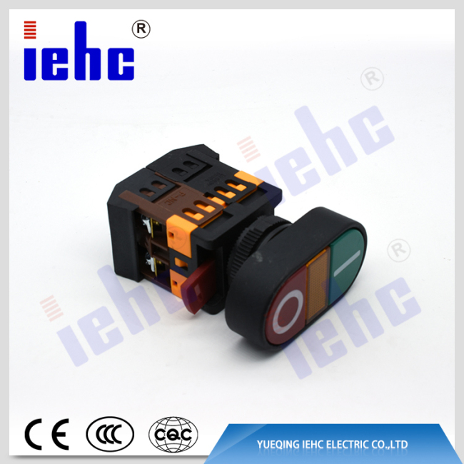APBB -22 & 25 on off red and green double start stop push button with lamp