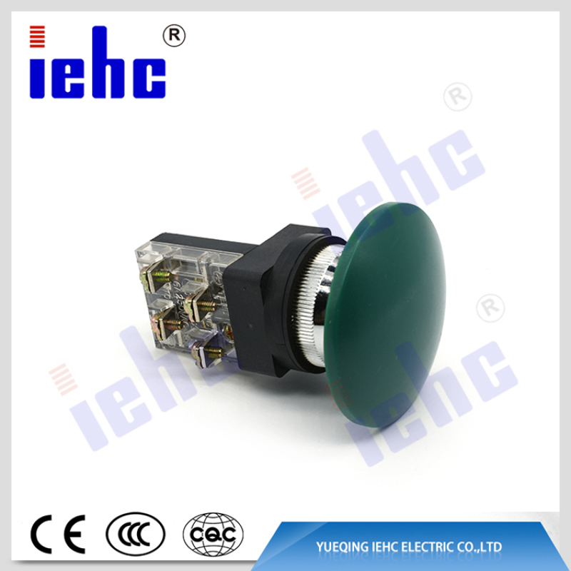 iehc high quality 250C AV 10A mushroom waterproof momentary push button switch