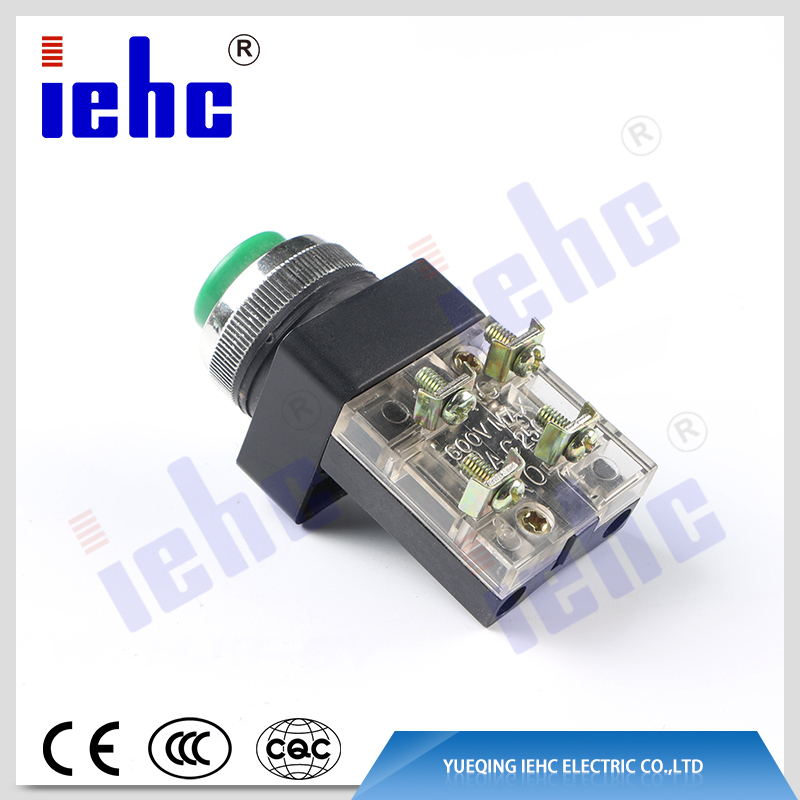 iehc round head screw terminal 4 pin momentary convex push button switch