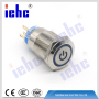 YHJ series 19mm 12v led metal push button switch