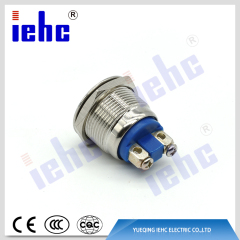 YHJ series 16mm waterproof Momentary metal push button switch