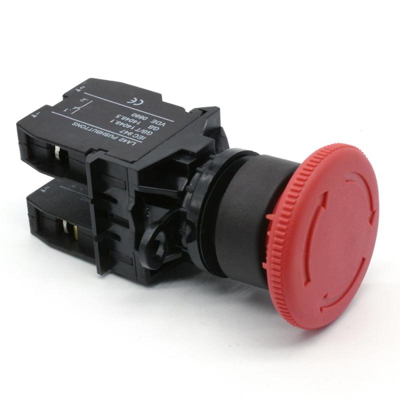 iehc LA42 series emergency stop rotary return mometary mushroom push button switch