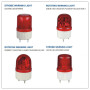 iehc Waterproof industrial beacon security red light led warning lamp