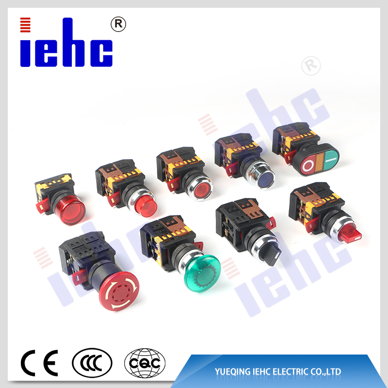 iehc APBB series high quality BA9S LED push button switch with light