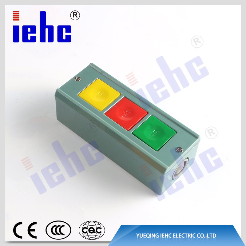 iehc KH-703 2A green and red power metal shell push button control on-off switch