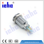 YHJ series China manufacturer 2pin 10mm ip67 red waterproof led metal indicator lights
