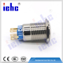 YHJ series 19mm 12v led metal push button switch