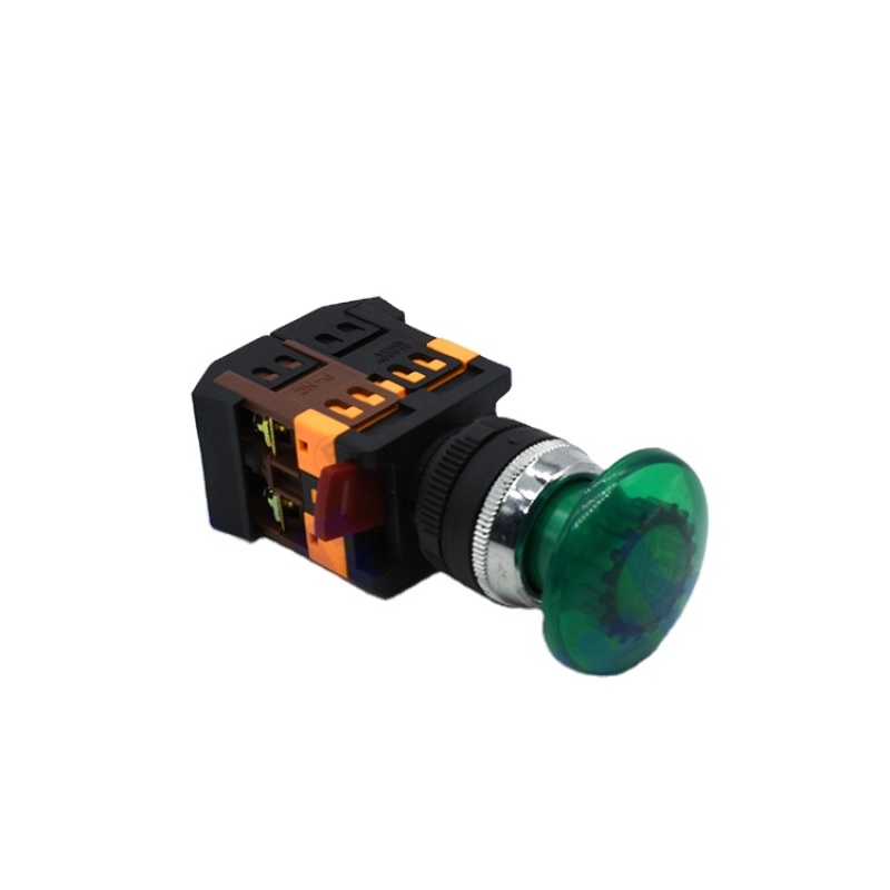 iehc high quality BA9S  mushroom push button switch with LED