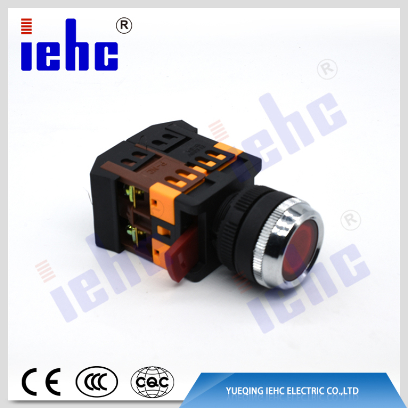 APBB series high quality LED 220v red illuminated led push button switch