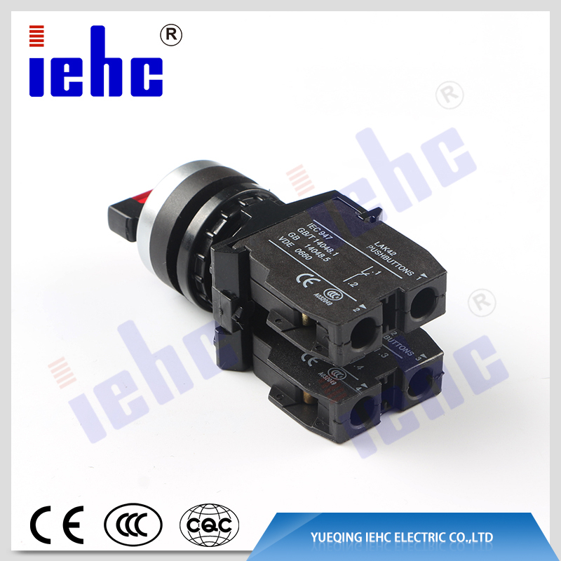 iehc LA42 series 2 or 3 position latching rotary selector switch