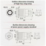 YHJ series factory supply 4 pin 22mm waterproof anti-vandal metal self-locking flat push button switch