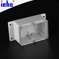 Y2 series 120*81*65mm ABC PC plastic clear lid waterproof junction box with mounting ear