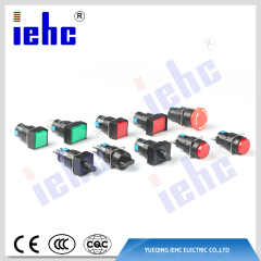 iehc LAY90 series high quality 16mm 2 or 3 position square head selector rotary push button switch