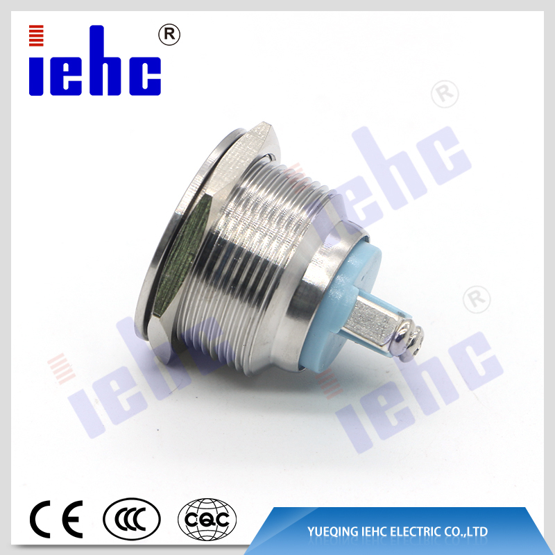 YHJ series factory supply 22mm 250v 2 pin metal waterproof white led anti-vandal indicator light
