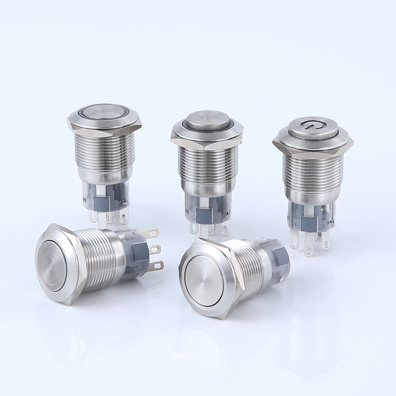YHJ series China manufacturer 12mm/15mm/16mm illuminated push button switch