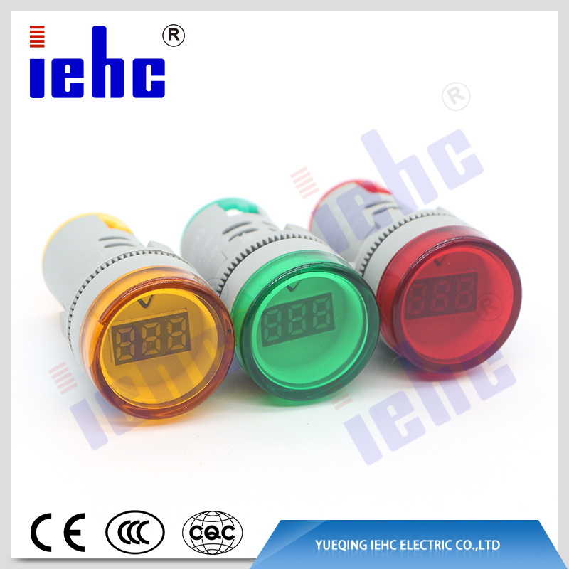 high quality AD6 series 22mm led digital voltmeter indicator light