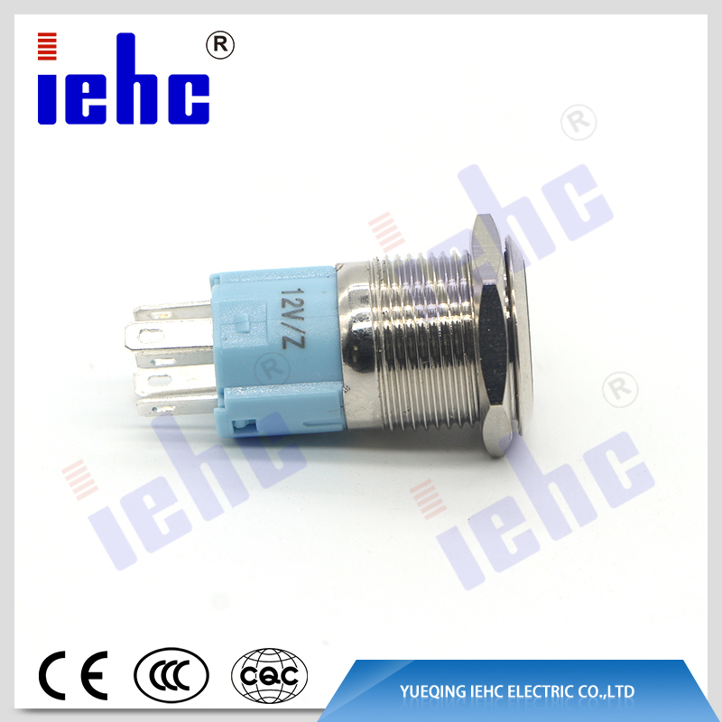 YHJ series new design factory supply 16mm illuminated push button switches