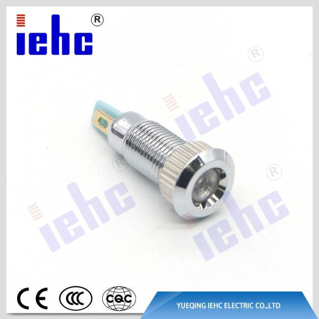 YHJ series 8mm 12v mini led metal indicator lights