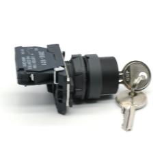 iehc high quality YB5-AG21 XB5 series 2 position latching rotary selector switch with key