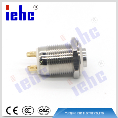 YHJ series 4 pin 12mm waterproof metal ring illuminated momentary push button switch with led