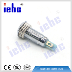 YHJ series 24v 8mm metal waterproof 12v metal signal lamp