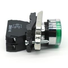 iehc hochwertiger YB4-BW3361 XB4-Serie 22 mm ba9s LED-beleuchteter Druckschalter mit Licht