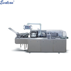 Automatic cartoning machine for round bottle box packing