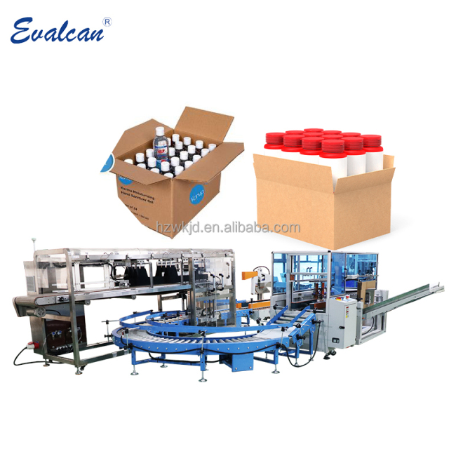 Carton case paper box packing machine for beer bottle case packer