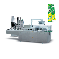 Multifunctional automatic hotel size toothpaste box packing machine