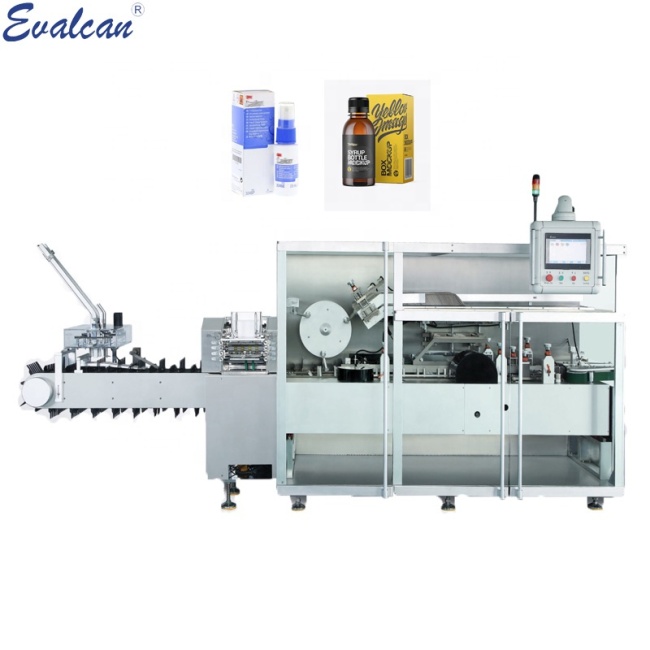 Factory direct sale compact horizontal automatic bottle cartoning machine