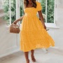Conyson Fashion Hot Night Beach Summer Vintage Print Puff Sleeve Flower Printed Floral Women Dress Casual Elegant For Lady Maxi