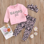 Infant Clothing 2017 Autumn Winter Baby Girls Clothes T-shirt+leopard Printpants 2pcs Outfit Suit Baby Girls Clothing Set