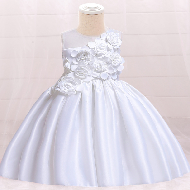CONYSON rts hot sale korean boutique fashion toddler baby kids big girls birthday clothing princess flower night party dresses