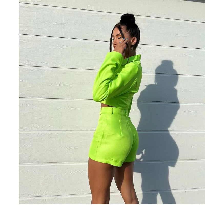 Conyson High Fashion New Women's Turn Down Jacket Set Spring Autumn Plus Size Suit Outfits Two Piece Pink Set Women Clothing