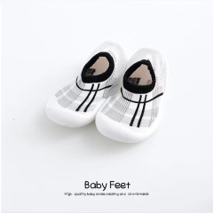 Conyson Wholesale Cute New Born 1-3 yrs Organic Cotton Anti Slip Leopard Indoor Floor Infant Girl Boy Baby Sock Toddlers Shoes