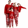 Conyson New Christmas Pajamas Set Mommy and Me Elk Print Family Suits Father Mother Kids Homewear Sleepwear Clothes