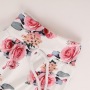 Explosive Casual Hooded Long-sleeved Top Girls' Summer Floral 3 Piece Childrens Tracksuit Set