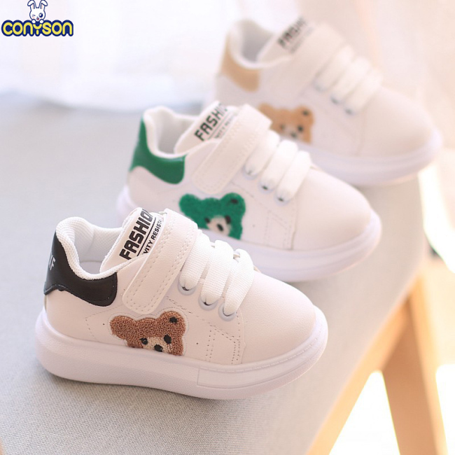 Conyson High Quality Autumn New Fashion Trendy Bear Baby Kids Gym Unisex Sneakers Sport Shoes Girls And Boys Casual Kids Shoes