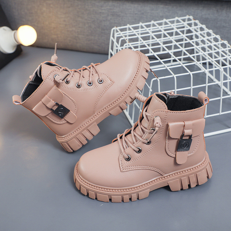 Conyson high quality rts winter Korean fashion kids designer child Non-slip boy girl Outdoor snow walking warm Martin boot shoes