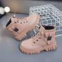 Conyson high quality rts winter Korean fashion kids designer child Non-slip boy girl Outdoor snow walking warm Martin boot shoes
