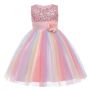 Conyson Summer Children Girls Mesh Long Party Dress Sleeveless Flower Boutique Kids Girl Dresses High Quality Formal Dresses