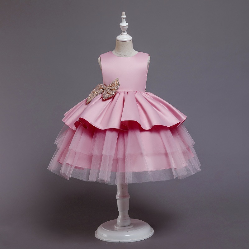 Top Sale Newborn Flower Baby Girl Party Dress Lovely Baby Girl Birthday Tutu Party Dress Newborn Flower Baby Girls' Dresses