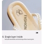 Conyson Special Design Children Fish tip Anti-slip Slides Sandals Plain Lace Bowknot Pearl Elegant Baby girl Princess Slippers