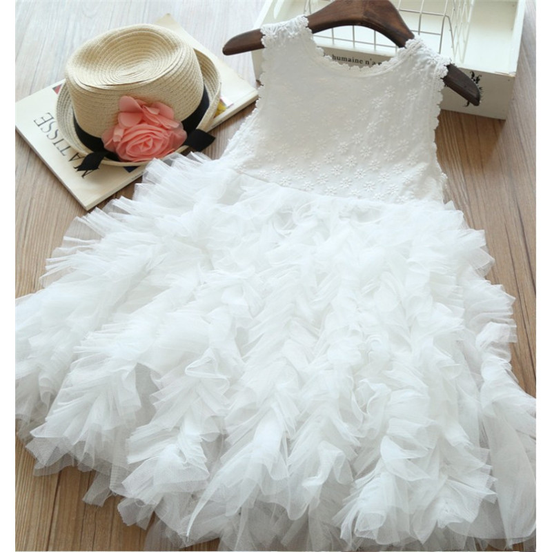 Fashion Sleeveless Children's Dress Summer Skirt New Products Girls Summer Boutique Sleeveless Tutu Princess Party Dresses