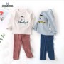 Conyson Wholesale New Designer Animal Print Children Sleepwear Winter Unisex Long Pants Kids Pajamas Set