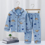 Casual Long Sleeve Winter Cartoon Knitted Pajamas Baby Kids Girls' Sleepwear Pjs Pyjamas